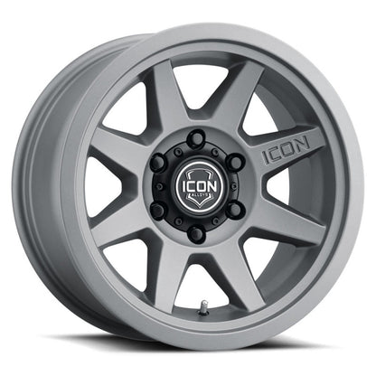 ICON Rebound 17x8.5 6x5.5 25mm Offset 5.75in BS 95.1mm Bore Charcoal Wheel 1917859057CH 1917859057CH Photo - Primary