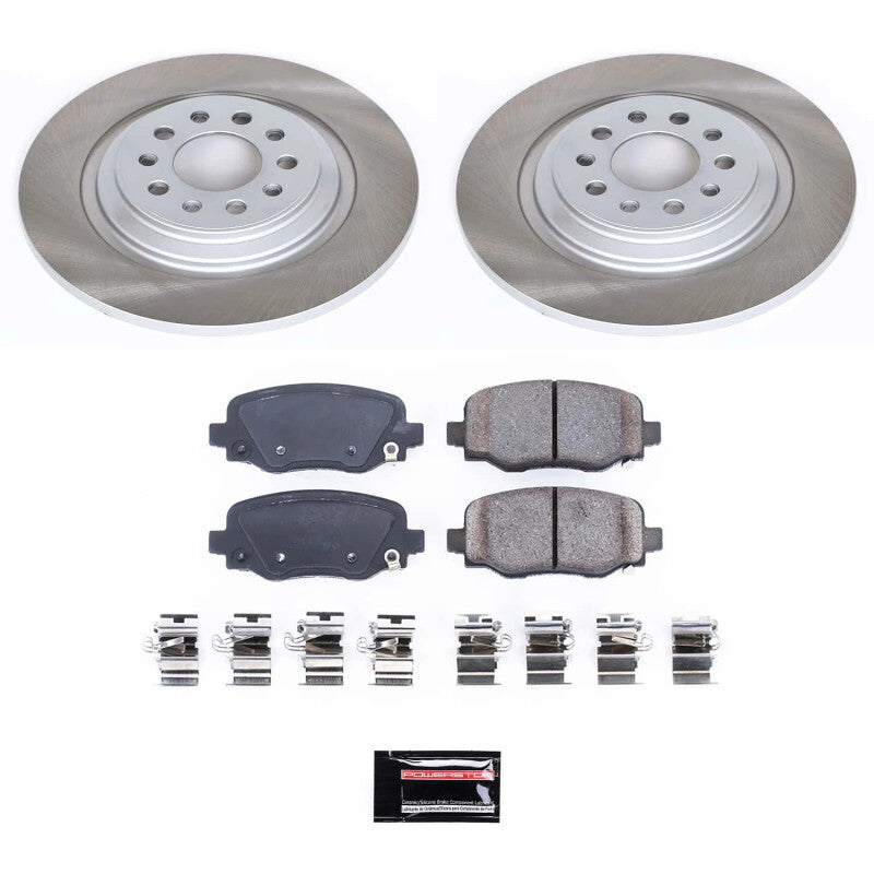 PowerStop Power Stop 14-22 Jeep Cherokee Rear Semi-Coated Rotor Kit SC6542 SC6542 Photo - Primary