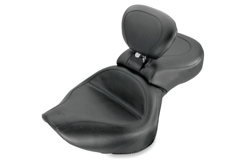 Mustang Motorcycle Mustang 01-08 Honda VT750DC Spirit Wide Touring 1PC Seat w/ Driver Backrest - Black 79179 79179 Photo - Primary