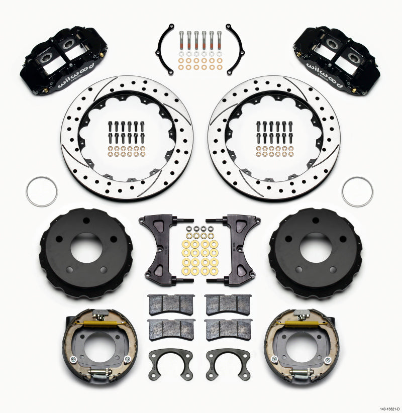 Wilwood Narrow Superlite 4R Rear P-Brk Kit 12.88in Drilled Small Ford 2.36in Off Bronco 5 x 5.50 140-13321-D 140-13321-D Photo - Primary