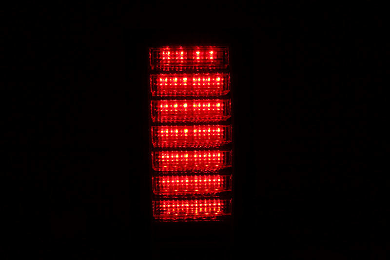 Anzo 2003-2009 Hummer H2 LED Tail lights Red/Clear 311068 Photo - Unmounted