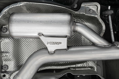 MBRP 19-21 VW Jetta GLI T304 SS 3in Cat-Back Dual Split Rear Exit Exhaust - Carbon Fiber Tips S46083CF S46083CF Photo - out of package