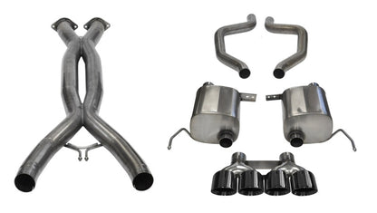 Corsa Performance 2.75" Dual Rear Exit Cat-Back Exhaust System with Quad 4.5" Tips 14766CBBLK Photo - Primary