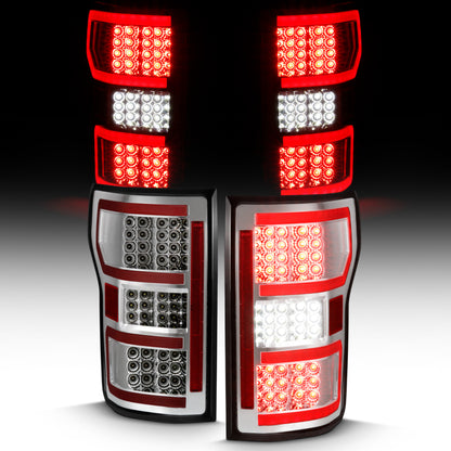 ANZO 2018-2019 Ford F-150 LED Taillight Chrome (Red Light Bar) (w/ Sequential) 311316 311316 User 6
