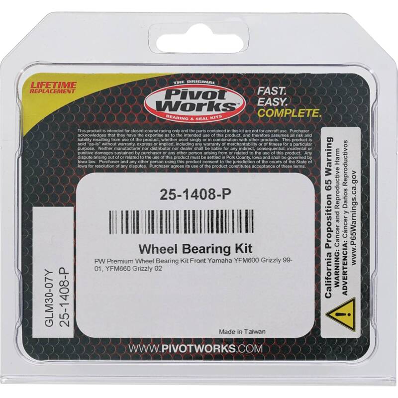 Pivot Works Pw Premium Wheel Bearing 25-1408-P 25-1408-P Photo - Primary