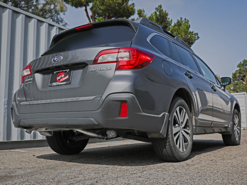 aFe 15-19 Subaru Outback H4 2.5L Takeda 2.5in 304 SS Cat-Back Exhaust 49-36807 49-36807 Photo - Mounted