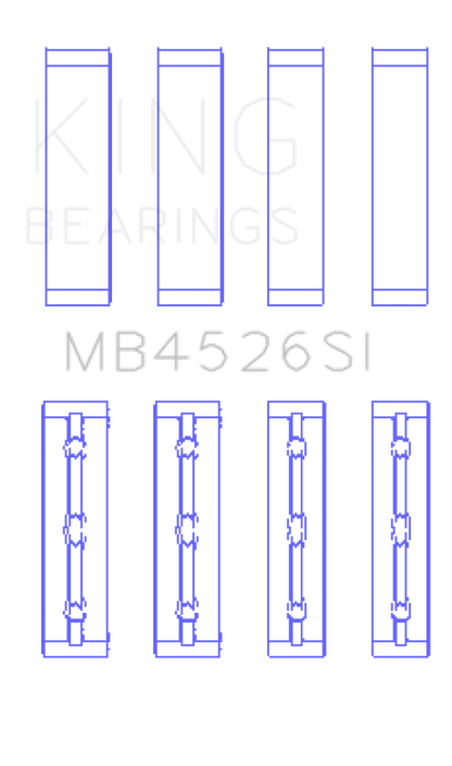 King Engine Bearings King Toyota 1GR-FE (Size STD) Crankshaft Main Bearing Set MB4526SI MB4526SI Photo - Primary