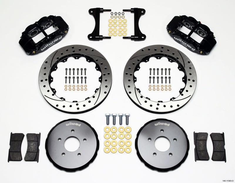 Wilwood Narrow Superlite 6R Front Hat Kit 13.06in Drilled Nissan 370Z/Fiti G37 140-11583-D 140-11583-D Photo - Primary
