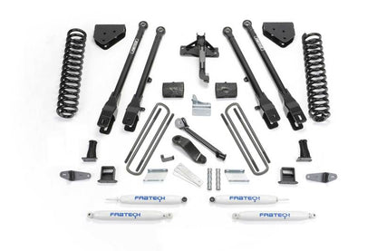Fabtech 08-10 Ford F450/F550 4WD 6in 4 Link System w/Perf. Shocks K2054 K2054 Photo - Primary