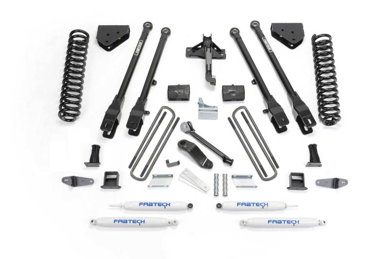 Fabtech 08-10 Ford F450/F550 4WD 6in 4 Link System w/Perf. Shocks K2054 K2054 Photo - Primary