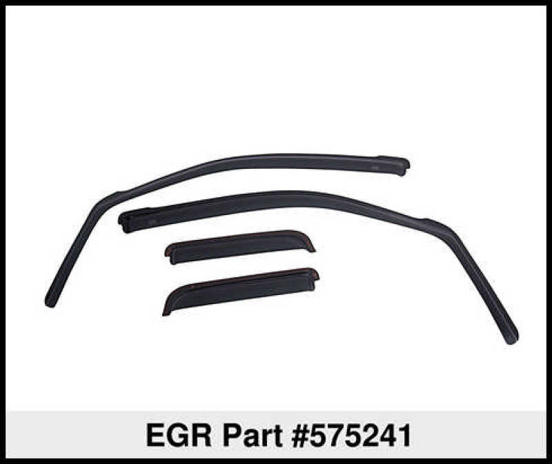 EGR 14-22 Jeep Cherokee In-Channel Window Visors Front/Rear Set Dark Smoke 575241 575241 Thumbnail