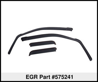 EGR 14-22 Jeep Cherokee In-Channel Window Visors Front/Rear Set Dark Smoke 575241 575241 Thumbnail