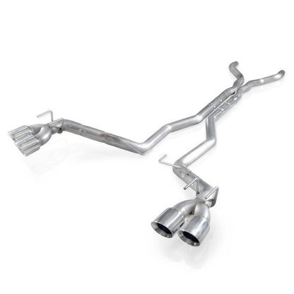 Stainless Works 2012-15 Camaro ZL1 6.2L 3in Catback Dual Chambered Exhaust X-Pipe Quad Tips CA12CB CA12CB Photo - Primary