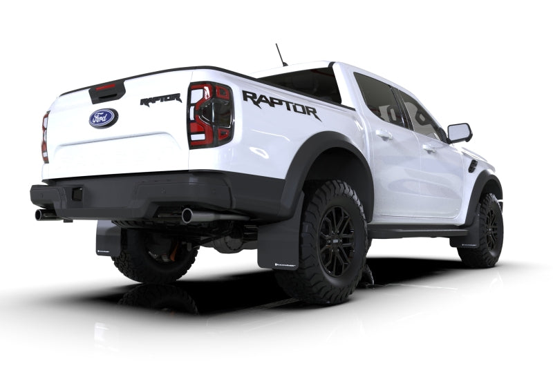 Rally Armor 23-25 Ford Ranger Raptor Black UR Mud Flap White Logo MF123-UR-BLK-WH MF123-UR-BLK-WH User 1