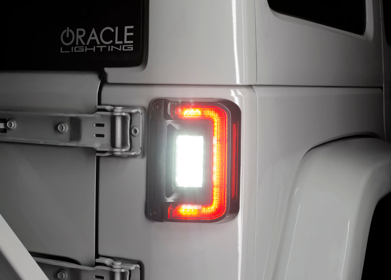 ORACLE Lighting Oracle 07-17 Jeep Wrangler JK Flush Mount LED Tail Lights - Tinted 5891-504-T 5891-504-T Photo - lifestyle view