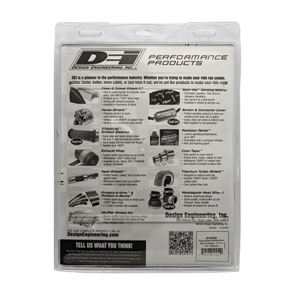 DEI Pipe Shield 4in w x 1ft - w/ Stainless Steel Clamps - Titanium 10454 10454 Photo - Unmounted