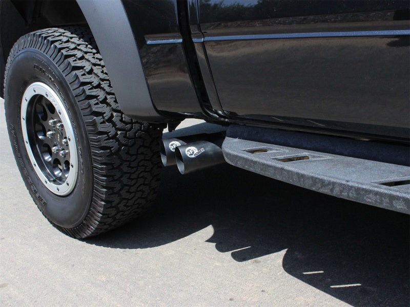aFe Cat Back Exhaust Black - Ford F-150 10-14 49-43071-B Photo - Mounted