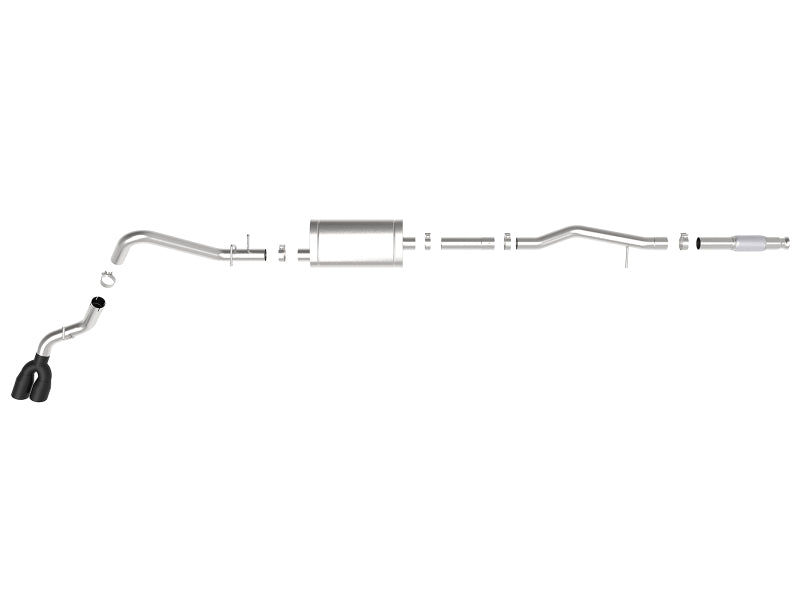 aFe Vulcan Series 3in 304SS Exhaust Cat-Back w/Blk Tip 2019 GM Silverado/Sierra 1500 V6-4.3L/V8-5.3L 49-34106-B 49-34106-B Photo - Unmounted