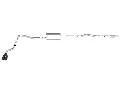 aFe Vulcan Series 3in 304SS Exhaust Cat-Back w/Blk Tip 2019 GM Silverado/Sierra 1500 V6-4.3L/V8-5.3L 49-34106-B 49-34106-B Photo - Unmounted