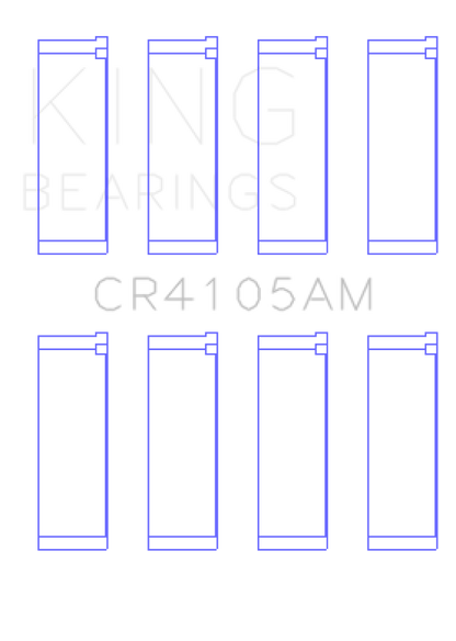 King Engine Bearings King Mazda FS-DE L4/FP L4/FS L4  DOHC 16 Valve  (Size STD) Rod Bearing Set CR4105AM CR4105AM Photo - Primary
