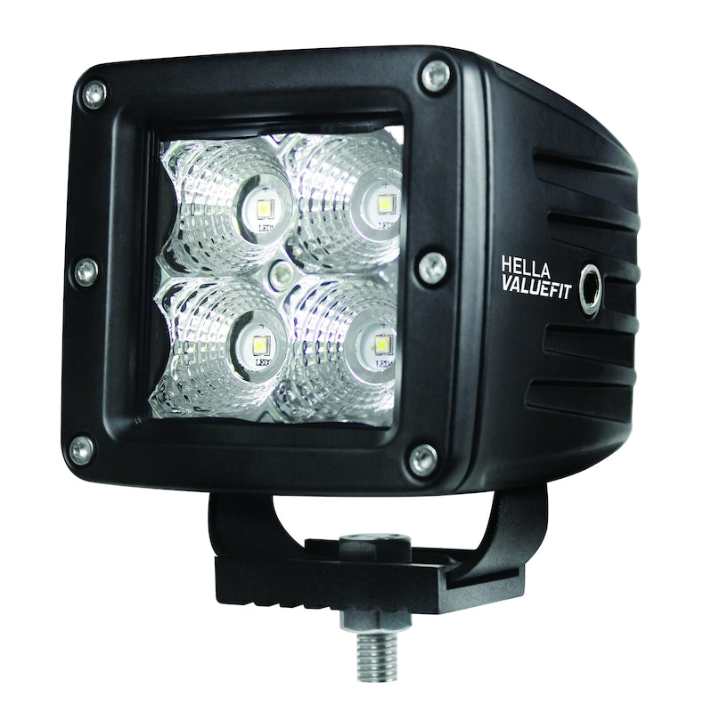 Hella HVF Cube 4 LED Off Road Kit - 3.1in 12W Spot Beam 357204031 357204031 Photo - Primary