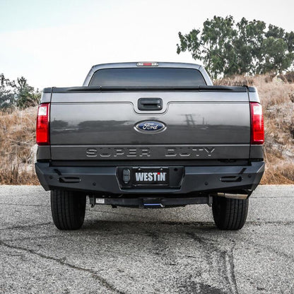 Westin 11-16 Ford F-250/350/450/550 Super Duty Pro-Series Rear Bumper - Textured Black 58-421205 58-421205 Photo - Mounted