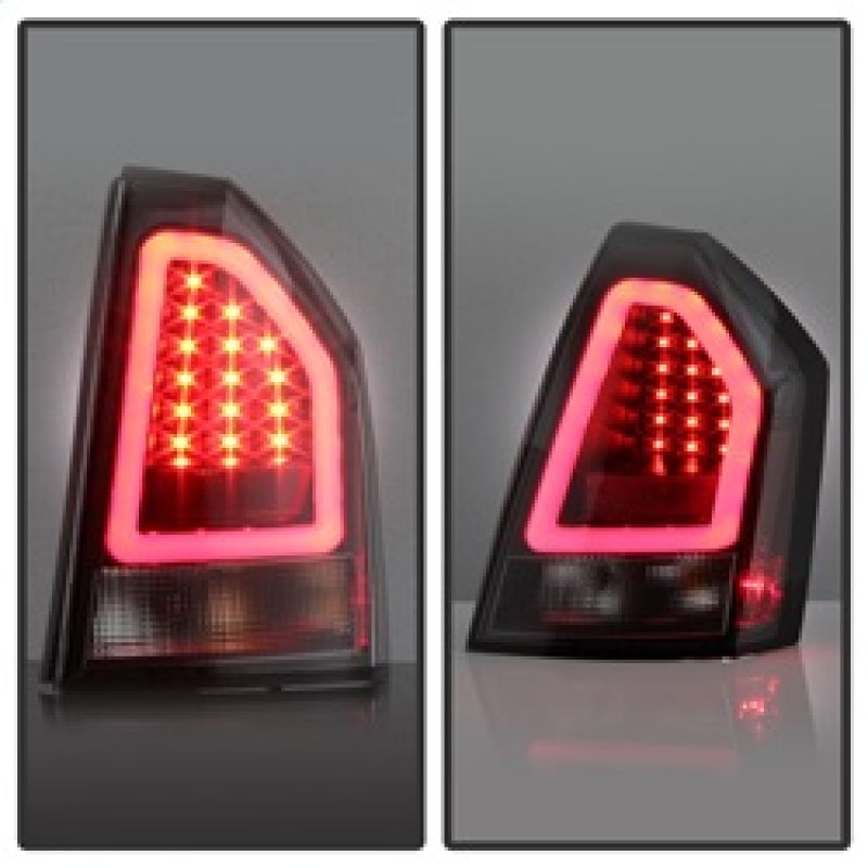 Spyder Chrysler 300C 05-07 V2 Light Bar LED Tail Lights - Black ALT-YD-C305V2-LED-BK 5083357 5083357 Photo - Unmounted