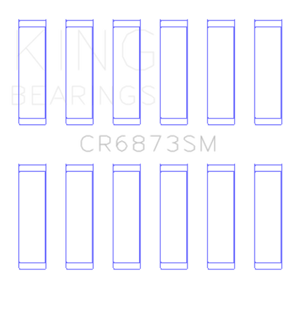 King Engine Bearings Toyota 2Gr-Fe/3Gr-Fe (Size +0.25mm) Connecting Rod Bearing Set CR6873SM0.25 CR6873SM0.25 Photo - Primary