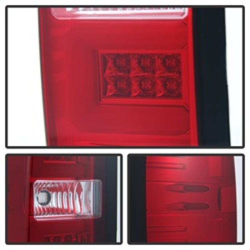 Spyder Chevy 1500 14-16 Light Bar LED Tail Lights Red Clear ALT-YD-CS14-LBLED-RC 5080011 5080011 Photo - Unmounted