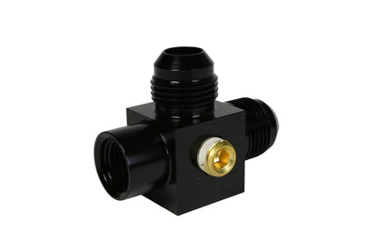 Aeromotive 2x Male AN-08 x ORB-06 Port Tee with Gauge Port 15119 Photo - Primary