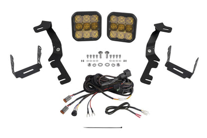 Diode Dynamics Stage Series Ditch Light Kit for 2019-Present Ram SS5 - Yellow Pro Combo DD7606 DD7606 Photo - Primary