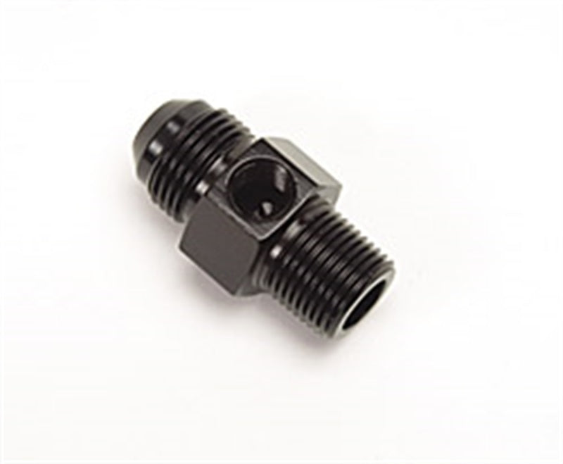 Russell -8 AN Flare To 3/8 Inch Pipe Pressure Adapter (Black Finish) 670083 Photo - Primary