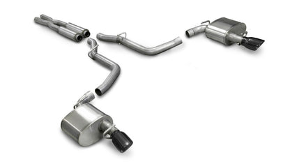 Corsa Performance 05-10 Dodge Charger SRT-8 6.1L V8 Black Xtreme Cat-Back Exhaust 14440BLK Photo - Primary