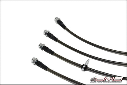 AMS Performance 08-15 Mitsubishi EVO X Stainless Steel Brake Lines (4 Lines) AMS.04.01.0004-1 AMS.04.01.0004-1 Photo - Primary