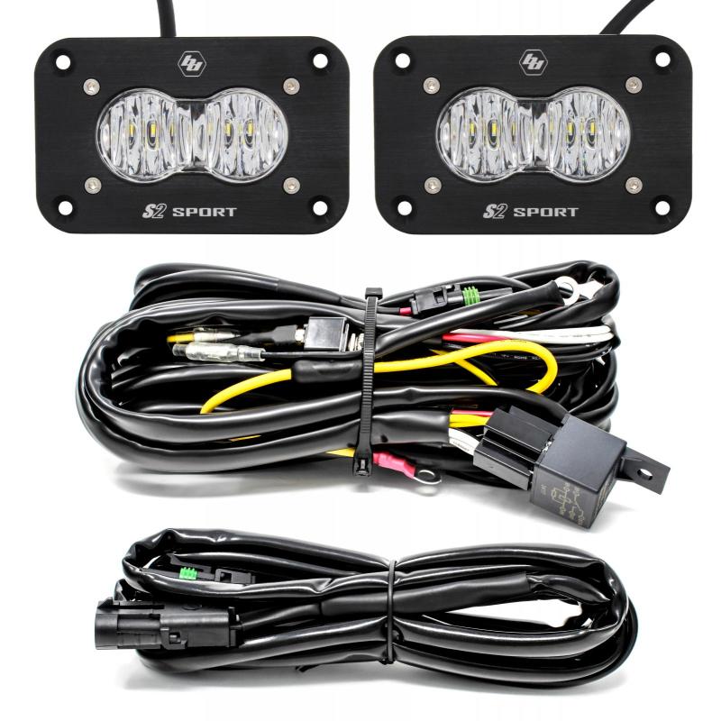 Baja Designs S2 Sport Black Flush Mount LED Light Pod Reverse Kit - Universal 547808 User 1