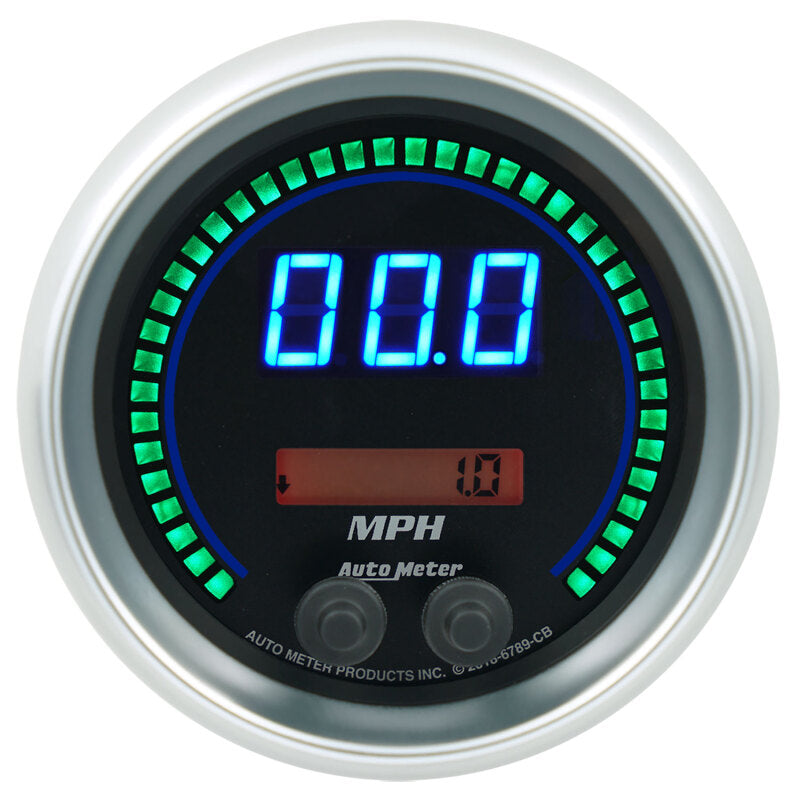 Autometer 85.7mm Black Switchable 260 MPH / 260 KM/H Speedometer Cobalt Elite Digital Gauge 6789-CB 6789-CB User 1