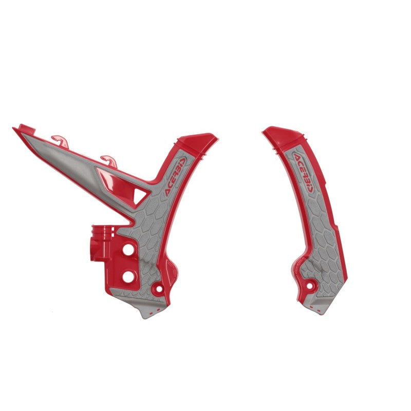 Acerbis 2024 GasGas MC/ MC-F/ EC/ EC-F/ EX250/300 EX-F Frame Guards- X-Grip - Red/Gray 2984761010 2984761010 Photo - Primary