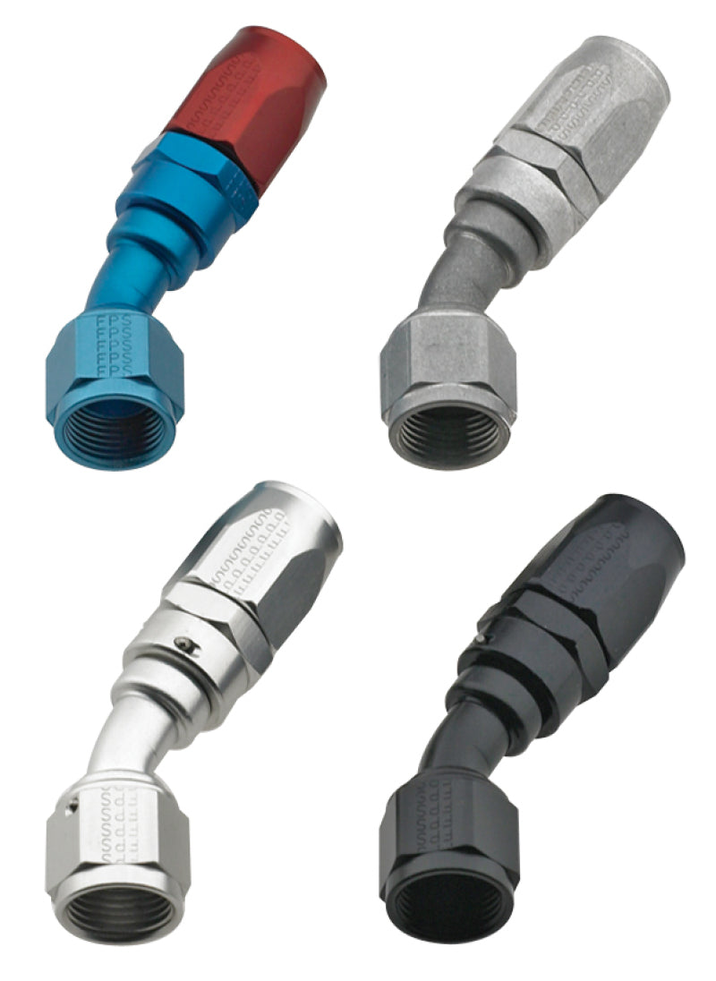 Fragola -4AN x 30 Degree Power Flow Hose End - Black 103004-BL 103004-BL Photo - Primary