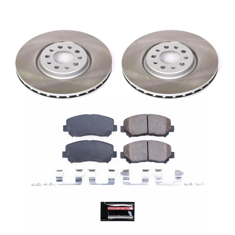 PowerStop Power Stop 14-22 Jeep Cherokee Front Semi-Coated Rotor Kit SC6538 SC6538 Photo - Primary