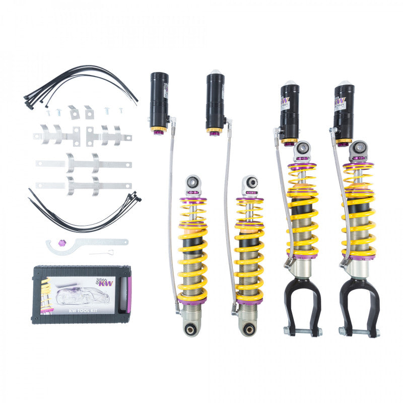 KW Coilover Kit V4 Bundle Audi R8 (4S) Coupe/Spyder w/o Magnetic Ride 3A7100AM 3A7100AM Photo - Primary