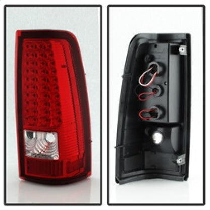 SPYDER Xtune Chevy Silverado 1500/2500/3500 03-06 LED Tail Lights Red Clear ALT-ON-CS03-LED-RC 5008787 5008787 Photo - Unmounted