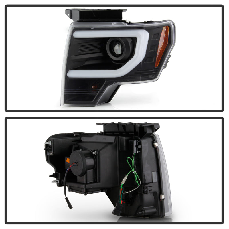 Spyder Ford F150 13-14 Xenon Model Only Light Bar Projector Headlights Black PRO-YD-FF15013PL-BK 5087591 5087591 User 1