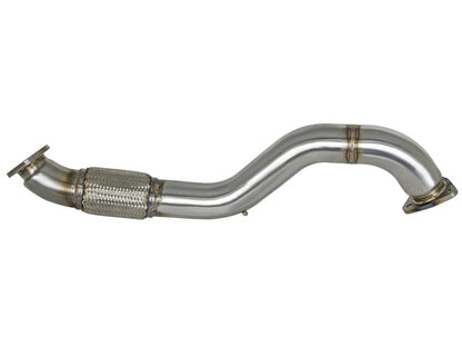 aFe Twisted Steel 3" Rear Down-Pipe/Mid-Pipe 17-18 Honda Civic Type R 2.0L 49-36617 Photo - Unmounted