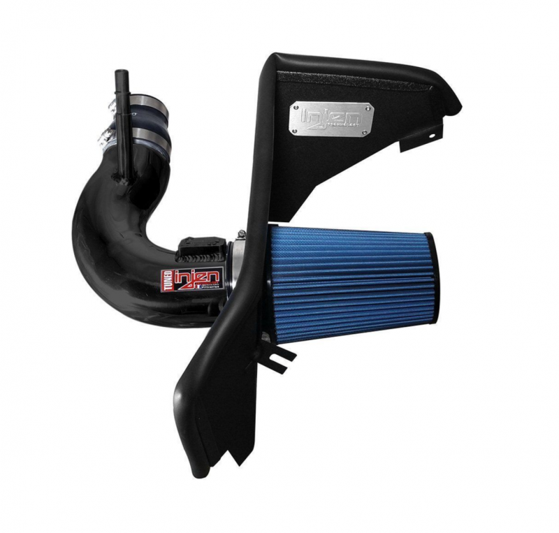 Injen 2016 Chevy Camaro 2.0L Wrinkle Black Power-Flow Air Intake System PF7017WB Photo - Primary