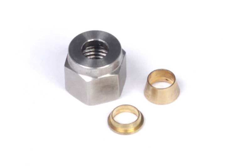 Haltech 1/4" Nut and Brass Ferrule Only HT-010808 Photo - Primary