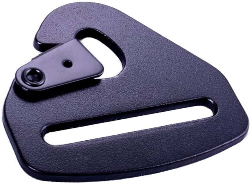 Racequip Snap Hook End Seat Belt Mounting Hardware / Fits 2 In. Belts / Forged Steel - Black 700930