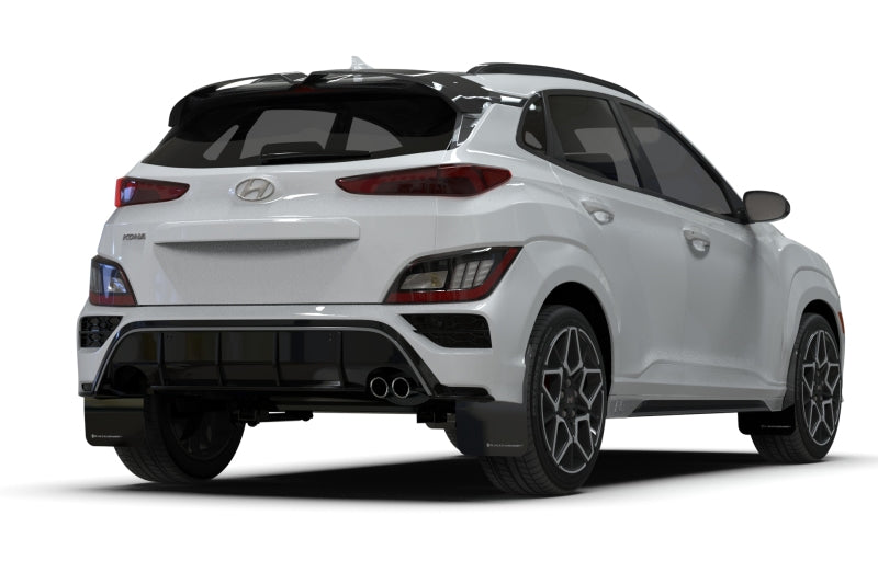 Rally Armor 2022 Hyundai Kona N Line Black UR Mud Flap w/ Red Logo MF93-UR-BLK-RD MF93-UR-BLK-RD User 1