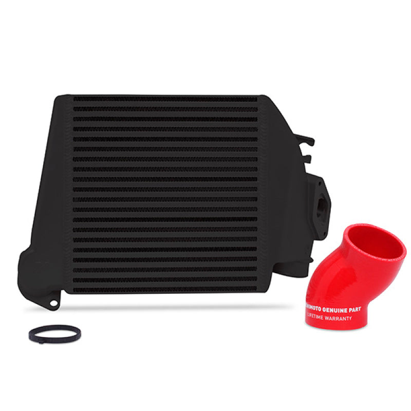 Mishimoto Black Top Mount Intercooler W/ Red Hose Subaru WRX 2008-2014 MMTMIC-WRX-08BKRD Photo - Primary