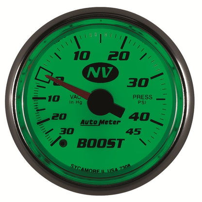 Autometer 52mm Mechanical 30 In Hg-Vac/45 PSI Vacuum / Boost Gauge 7308 7308 User 2