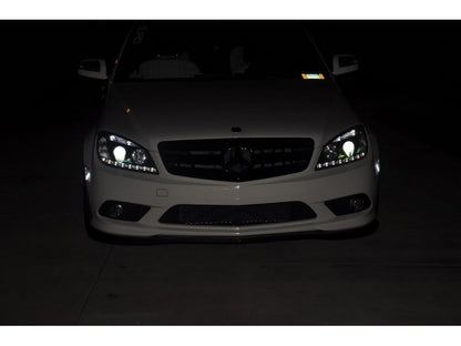Spyder Mercedes Benz C-Class 08-11 Projector Headlights Halogen - DRL Blk PRO-YD-MBW20408-DRL-BK 5042262 5042262 User 1